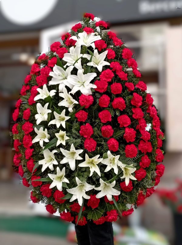 COROANA CLASICA GRANDIOASA CU GAROAFE SI CRINI