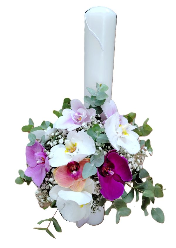 LUMANARE DE BOTEZ ELEGANTA ORHIDEELOR