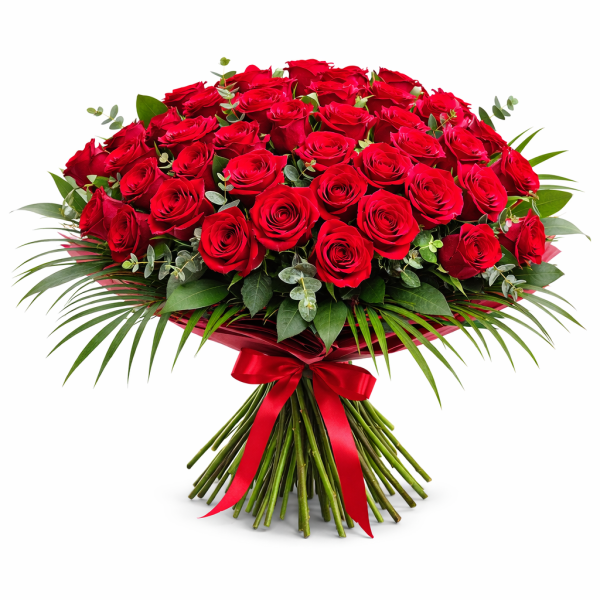 BUCHET IMPRESIONANT DIN 31 TRANDAFIRI ROȘII